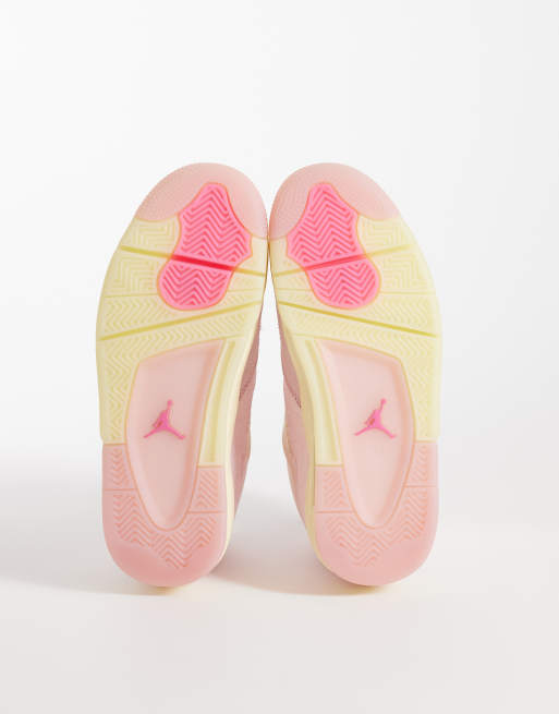 Nike Air Jordan 4 Retro sneakers in light pink, 5 of 5