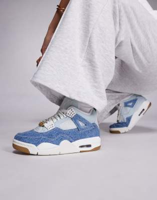 Jordan Nike Air  4 Retro Sneakers In Blue