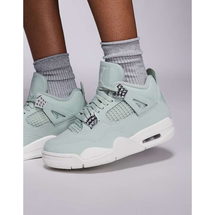 Nike Air Jordan Retro Sneakers verdi e argento