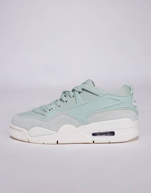 Nike – Air Jordan 4 Retro – Zielono-kremowe buty sportowe, 5 z 5
