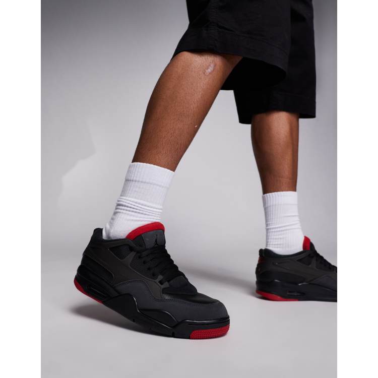 Nike Air Jordan 4 RM in black and varsity red ASOS