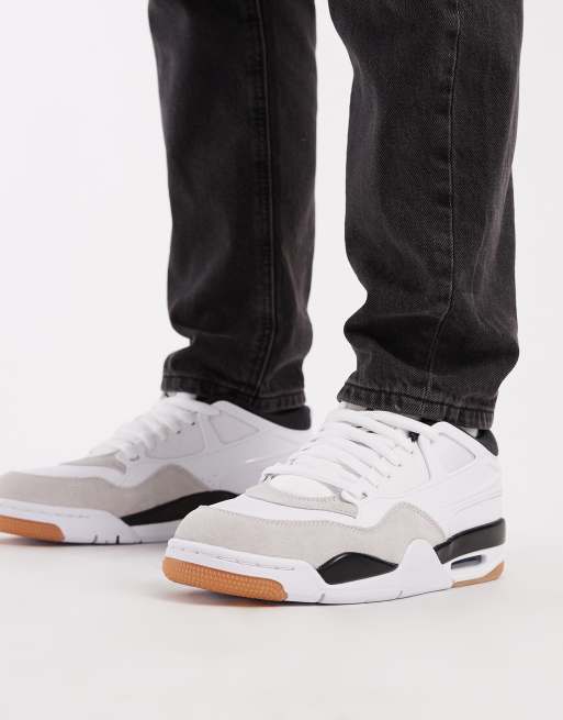 Nike - Air Jordan 4 RM - Sneakers bianche, grigie e verdi, 5 di 5