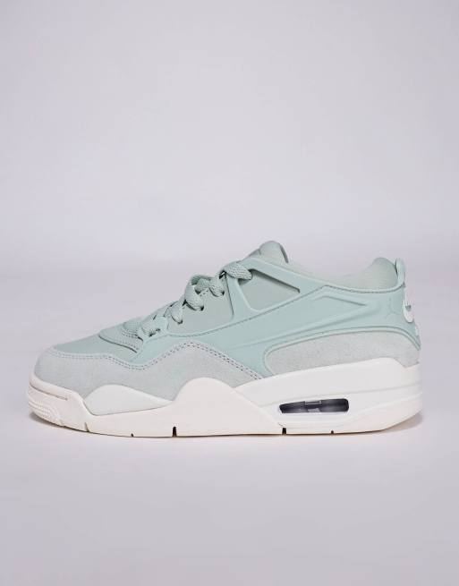 Nike Air Jordan 4 RM sneakers in light green and white, 5 of 5
