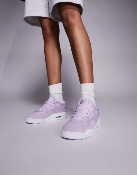 Nike Air Jordan 4 RM sneakers in purple and white - view 1