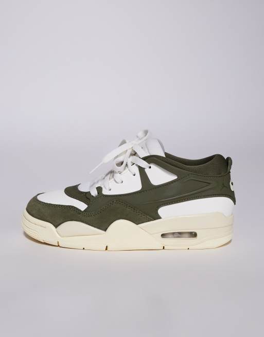 Nike Air Jordan 4 RM trainers in off-white and khaki