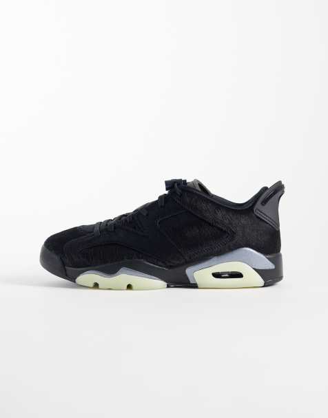 Nike Air Jordan 6 Retro Low sneakers in black pony hair - view 1