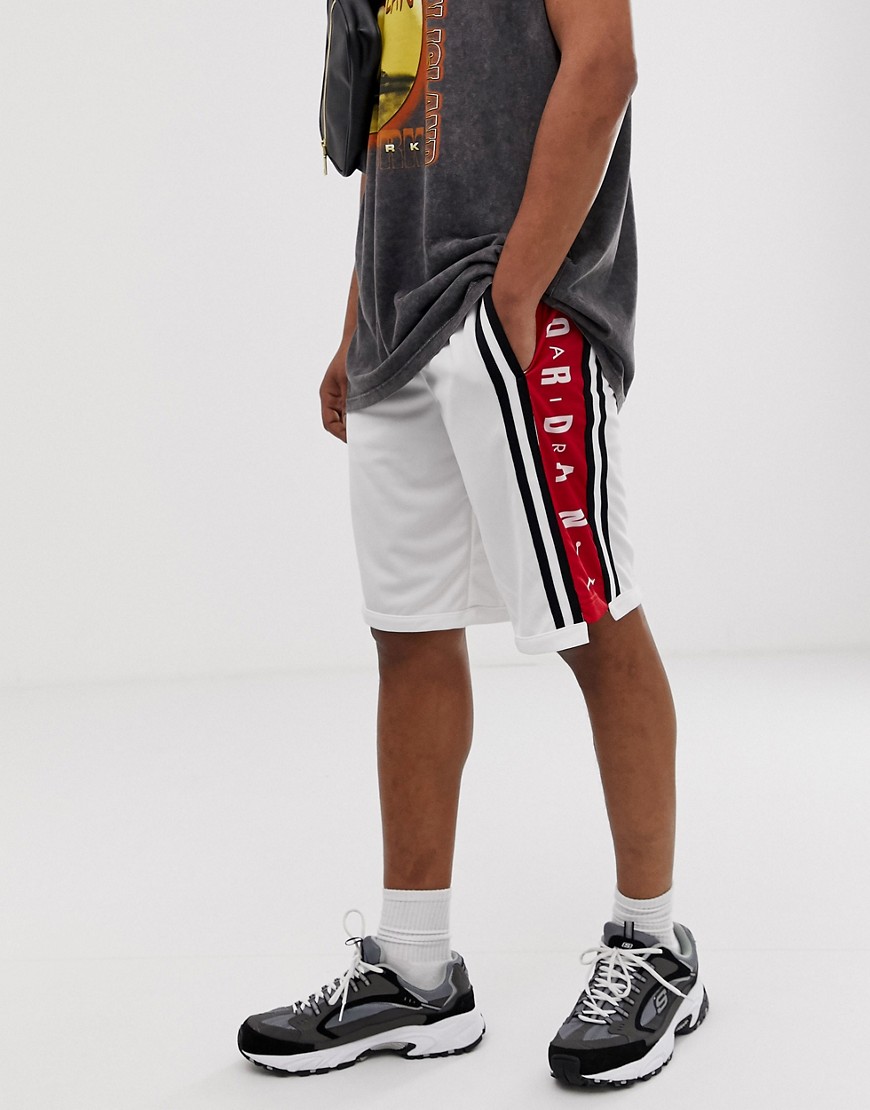 Nike Air Jordan basketball shorts in white