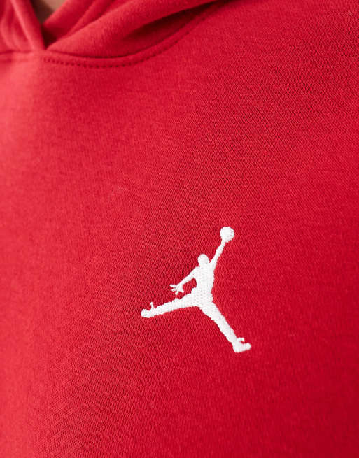 Nike Air Jordan Brooklyn Fleece hoodie in red