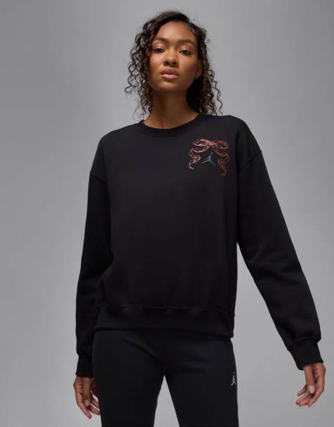 Nike Air Jordan Christmas graphic sweatshirt in black - view 1