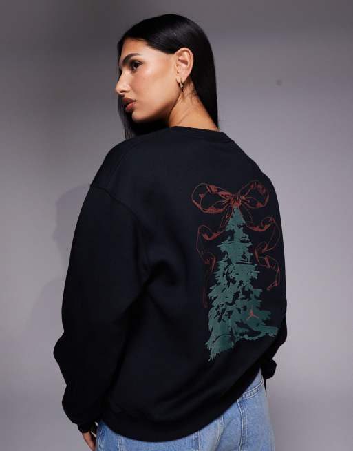 Nike Air Jordan Christmas graphic sweatshirt in black, 4 of 4