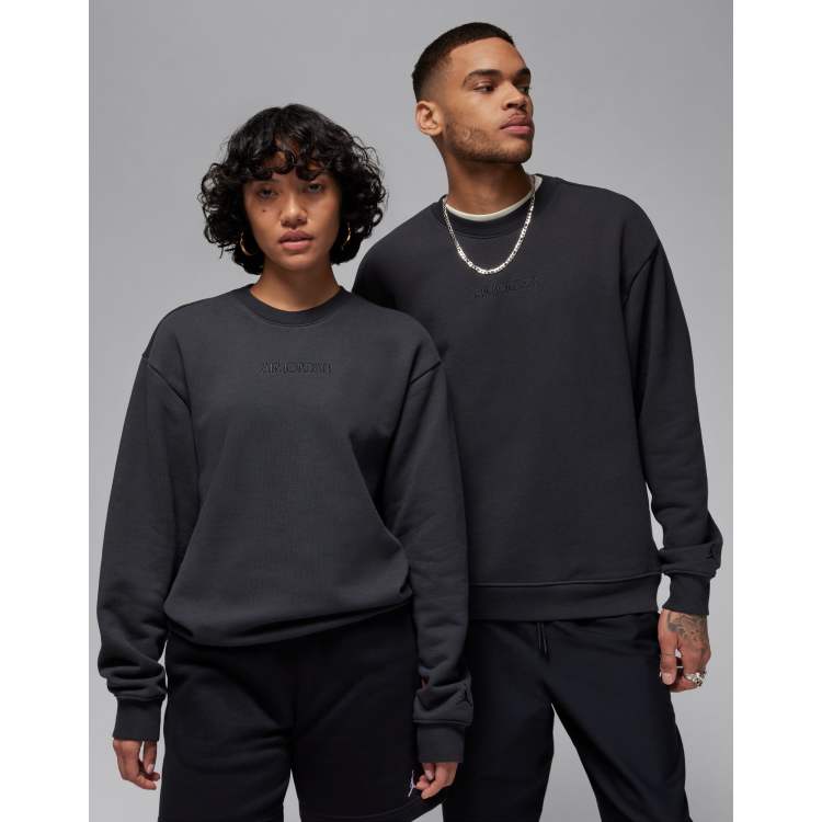 Nike Air Jordan crewneck sweatshirt in black | ASOS