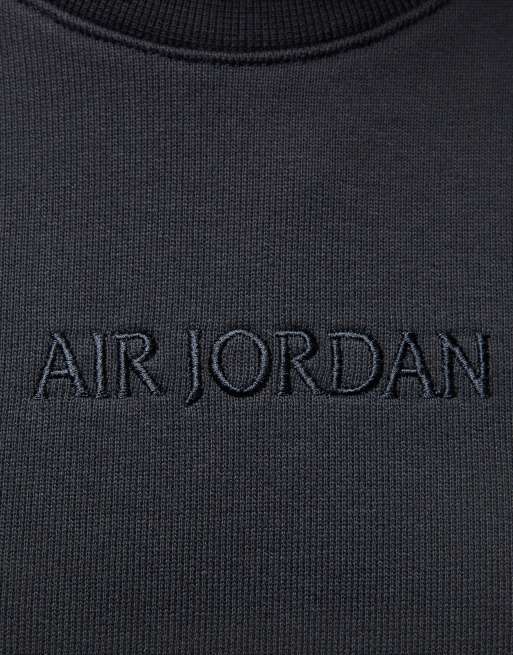 Nike Air Jordan crewneck sweatshirt in black