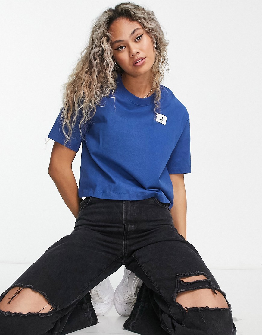 Nike Air Jordan Essential boxy T-shirt in blue