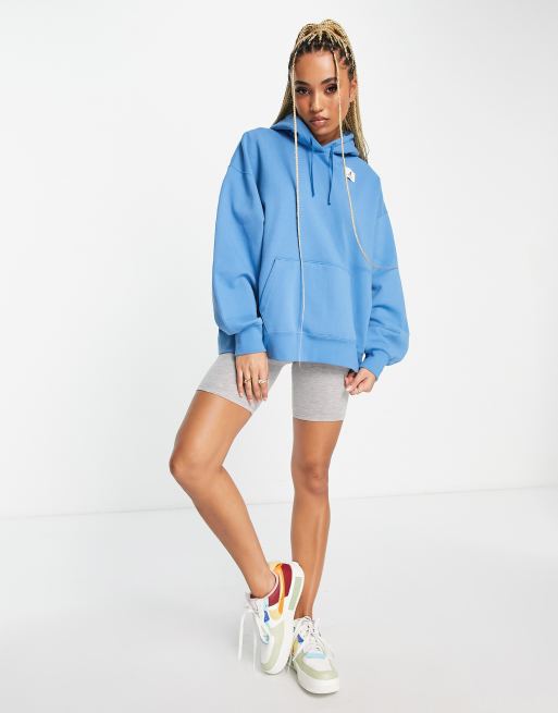 blue and white jordan hoodie