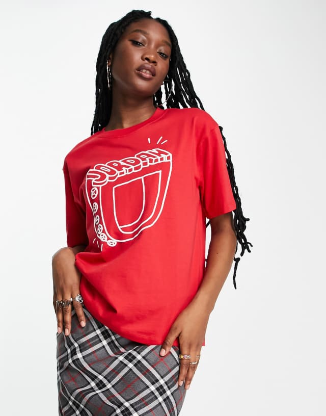 Nike Air Jordan Essential graphic illustrated t-shirt in red