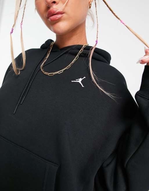 Nike Air Jordan Flight fleece hoodie in black ASOS