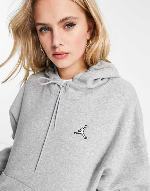 Air Jordan fleece hoodie in dark gray heather | ASOS