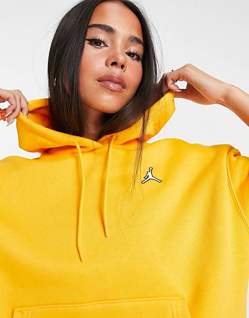 musician Refinement Margaret Mitchell Nike Air Jordan Flight fleece hoodie in yellow | ASOS