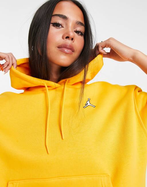 Nike Air Jordan Flight fleece hoodie in yellow