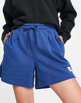 blue jordan fleece shorts