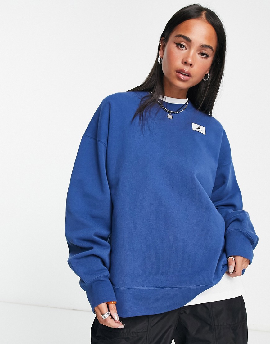 Nike Air Jordan Flight fleece sweatshirt in blue