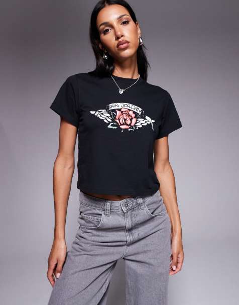 Nike Air Jordan Flight graphic T-shirt in black - view 1
