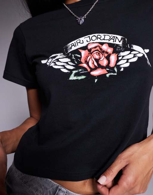Nike Air Jordan Flight graphic T-shirt in black, 4 of 4