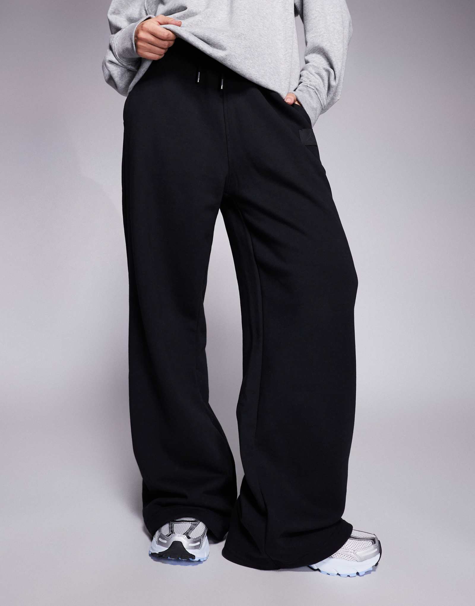 Спортивные брюки Nike Air Jordan Flight с широкими штанинами черного цвета