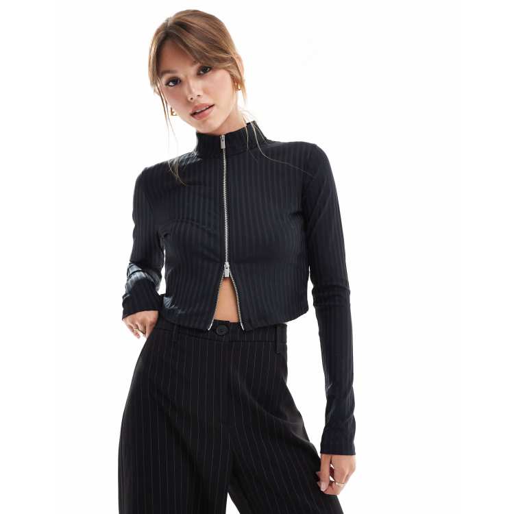 Nike Air Jordan full zip top in black | ASOS