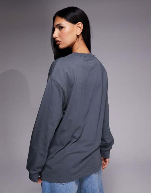 Nike Air Jordan graphic long sleeve T-shirt in dark gray, 4 of 4