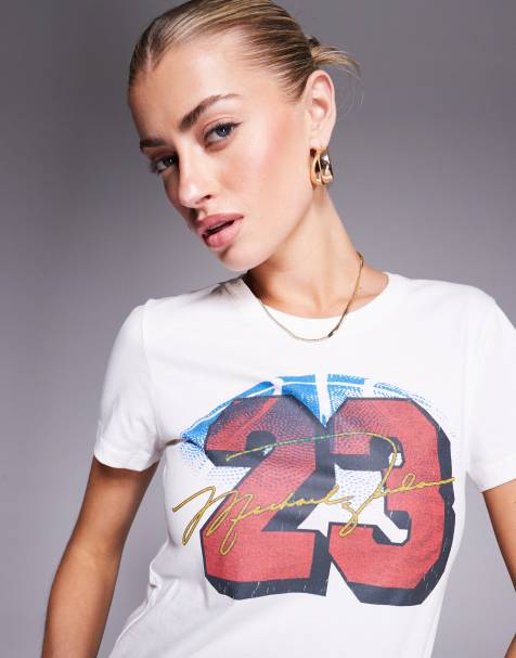 Nike Air Jordan heritage logo slim T-shirt in white - view 1
