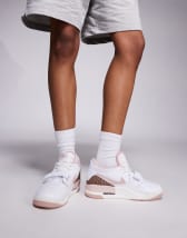 Nike Air Force 1 '07 LV8 ribbon sneakers in white and pink