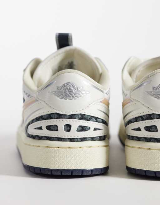 Nike Air Jordan Method of Make Low V3 sneakers in blue and white, 4 of 5