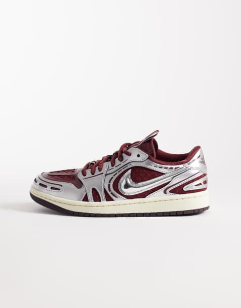 Nike Air Jordan Method of Make Low V3 sneakers in burgundy and silver - view 1