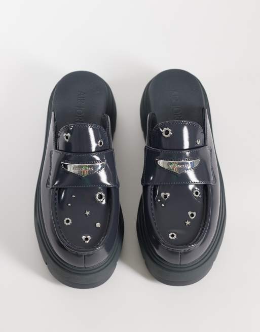 Nike Air Jordan Mule SE shoes with metallic detailing in black | ASOS