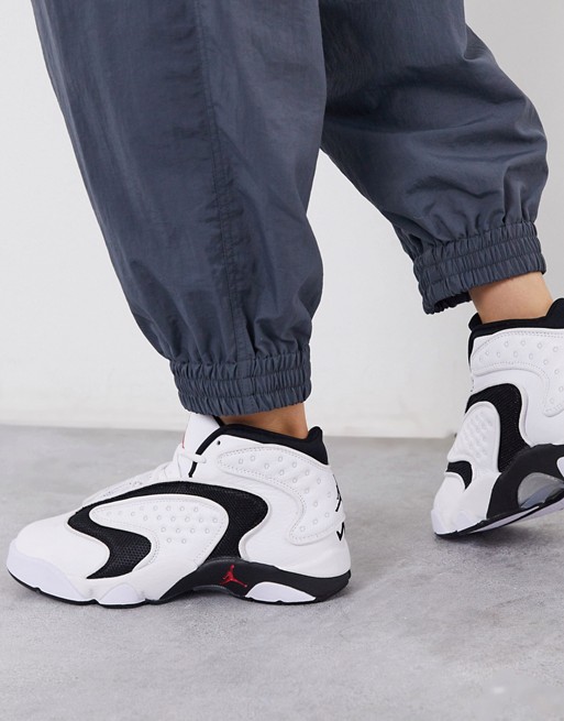Nike Air Jordan OG trainers in white and black