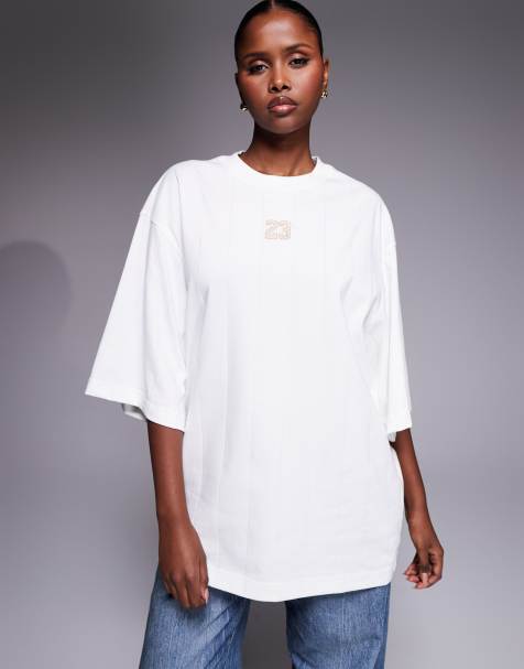 Nike Air Jordan oversized t-shirt in off white - view 1