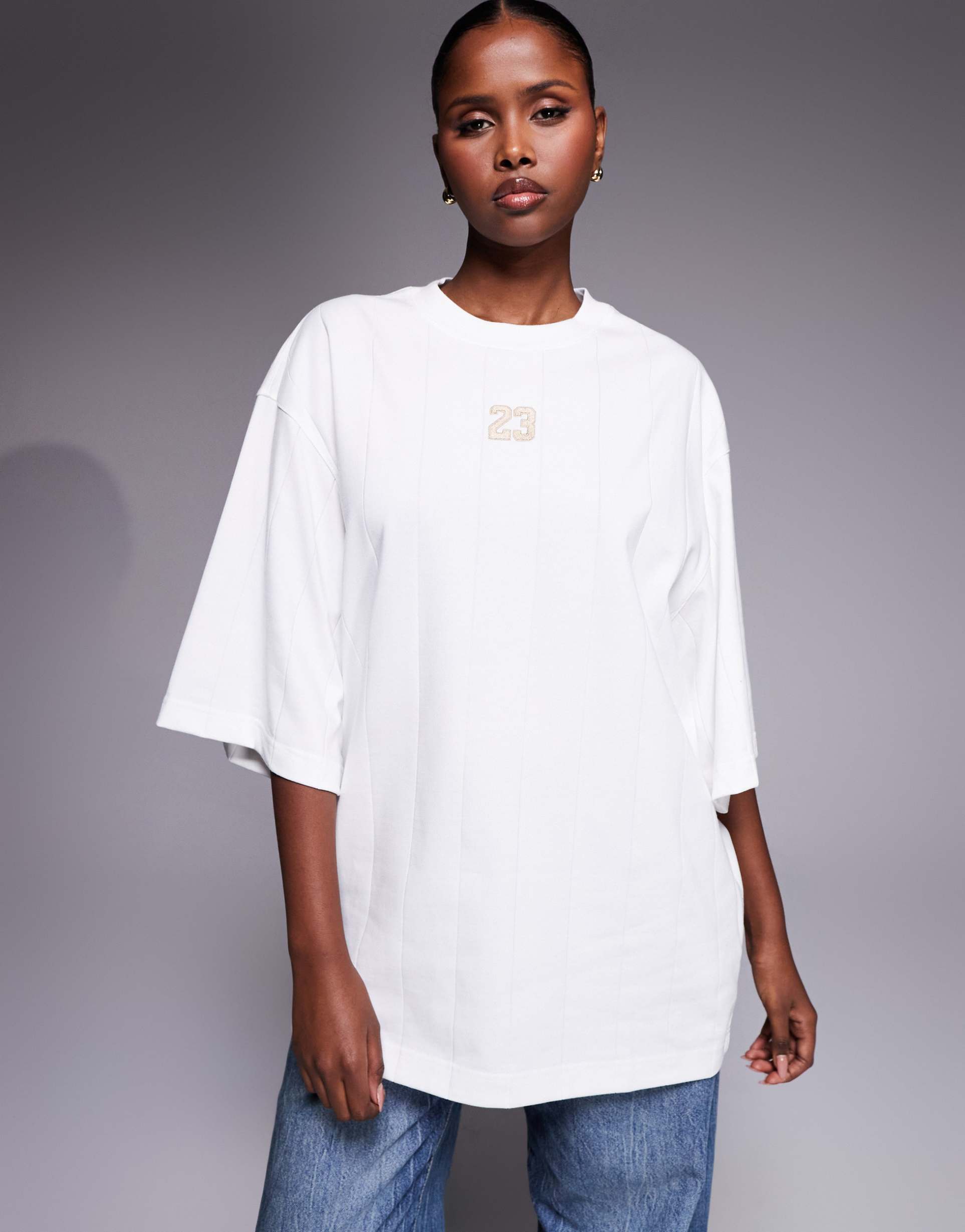 nike air jordan oversized t-shirt in off white