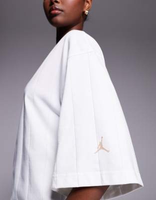Jordan Nike Air  Oversized T-shirt In White