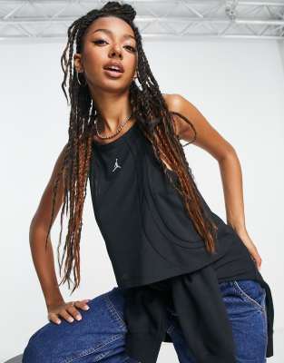 Jordan Nike Air  Sport Mesh Tank Top In Black In Black