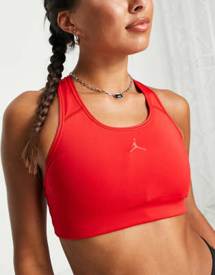 Nike Air Jordan sports bra in fire red-Multi