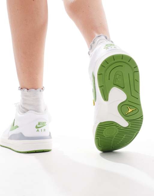 Nike Air Jordan Stadium 90 trainer in white and green | ASOS