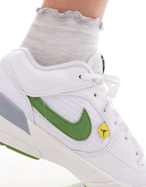 Nike Air Jordan Stadium 90 trainer in white and green | ASOS