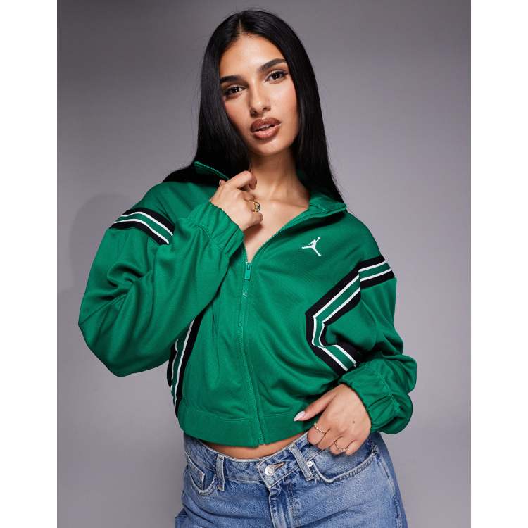 Nike Air Jordan track jacket in dark green | ASOS