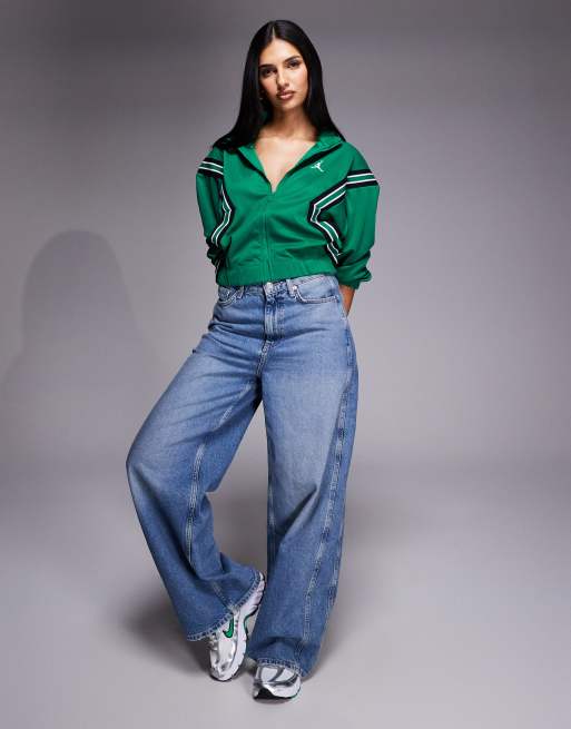 Nike Air Jordan track jacket in dark green | ASOS