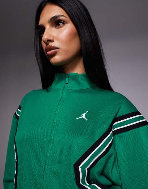 Nike Air Jordan track jacket in dark green | ASOS