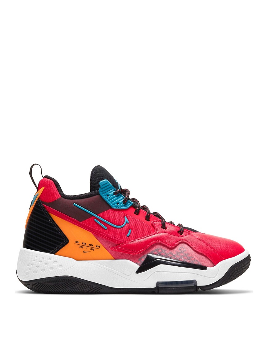 Nike Air Jordan Zoom '92 sneakers in siren red/blue fury/black