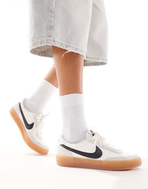  Nike Air Killshot trainers in off white and black 