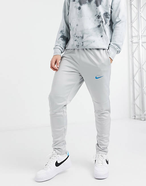 Nike Air knit joggers with embroidered swoosh in grey