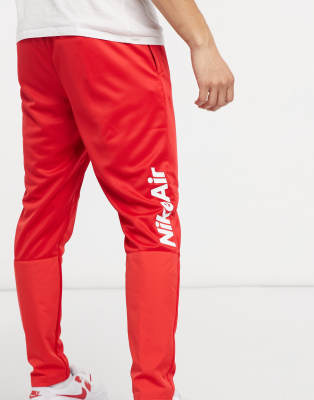 red nike air joggers